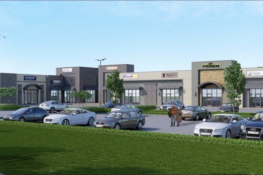 The Shops at New Hope retail center will be completed in April. (Courtesy Asterra Properties)