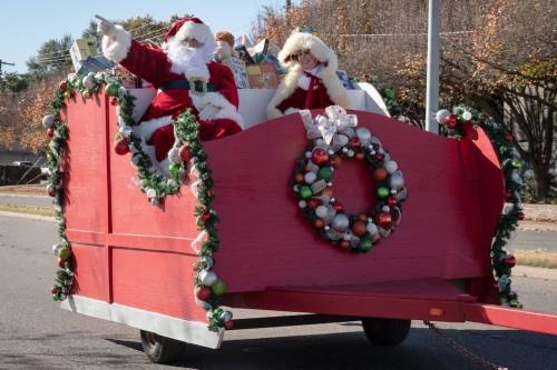 Santa in the Richardson parade.