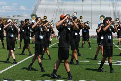 Leander ISD's Vandegrift High School marching band will be one of five featured performances in the 2022 Macy's Thanksgiving Day Parade. (Courtesy Leander ISD)