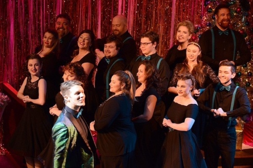 Stageworks Theatre's "Holiday Follies" performance incorporates audience participation for a fun evening at the theatre. (Courtesy Stageworks Theatre)