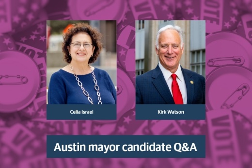 Austin voters will decide between Celia Israel and Kirk Watson to be the next mayor Dec. 13. (Community Impact staff)