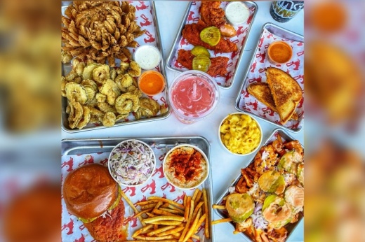 Crimson Coward’s menu will include Nashville hot chicken served in the form of tenders, wings, boneless breasts and sandwiches. (Courtesy Crimson Coward)