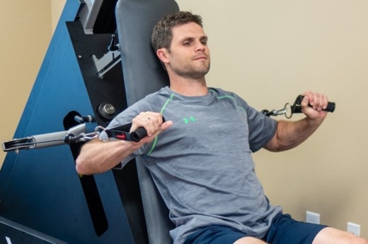 Man working out.