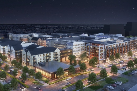 Rendering of a mixed-use development