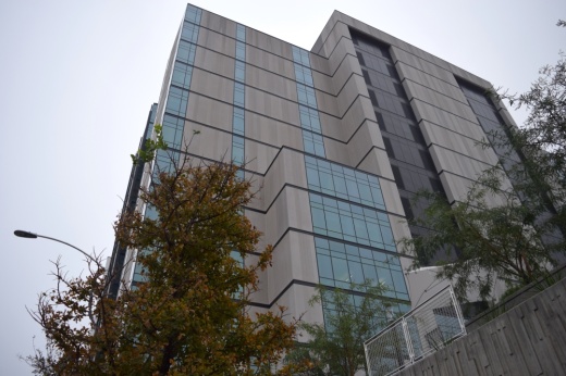 The Travis County Civil and Family Courts Facility includes 25 court rooms. (Darcy Sprague/Community Impact)