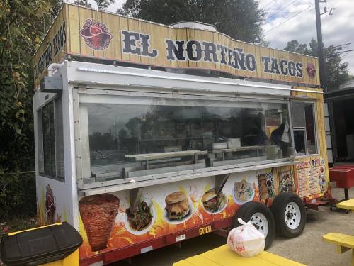 El Norteno Tacos is one of five food trucks at Grub on Sawdust.