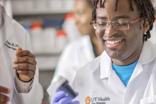 UT Health San Antonio plays a significant role in the growth of San Antonio’s bioscience sector. A study by the San Antonio Chamber of Commerce released Dec. 1 shows a $44.1 billion combined economic impact of the local health care and bioscience industries. (Courtesy UT Health San Antonio)