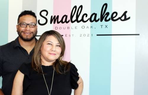 Auden and Lizette Gamboa opened Smallcakes Lantana in 2021. (Photos by Karen Chaney/Community Impact)