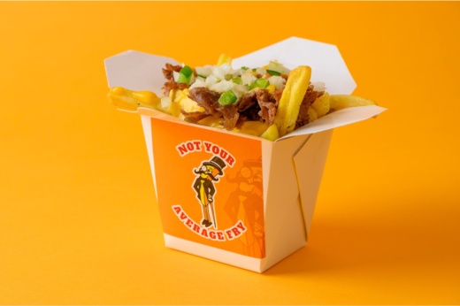 Not Your Average Fry adds a twist to the classic side, loading baskets of fries with toppings that include Philly cheesesteak, cheese sauce, peppers and onions. (Courtesy Not Your Average Fry)