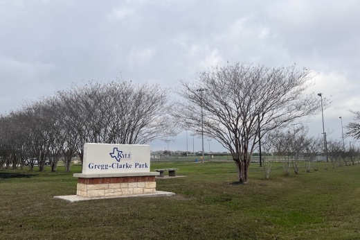 Gregg-Clarke Park, located at 1231-1301 W. Center St., Kyle, will soon have a new skate park as part of its amenities. (Zara Flores/Community Impact)