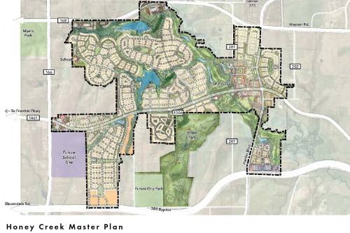 Republic Property Group is seeking a municipal management district designation for a planned north McKinney development called Honey Creek. (Courtesy city of McKinney)