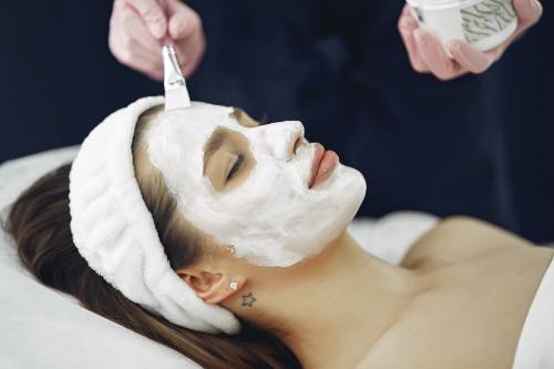 Woman at a spa.