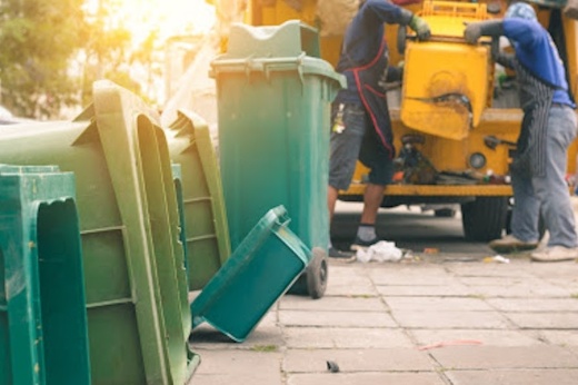 Trash collection.