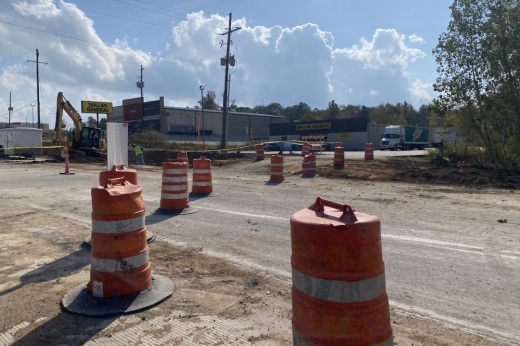 The Texas Department of Transportation is continuing its work on FM 1097 to widen the road from two to four lanes with a continuous left lane between Blueberry Hill and Anderson roads in the Willis area. (Cassandra Jenkins/Community Impact)