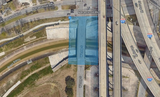 Loop 610 southbound feeder road bridge