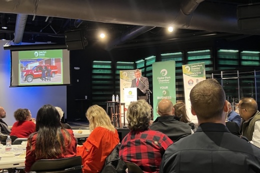 The Cedar Park Chamber of Commerce hosted the 2022 State of the City event Dec. 14. (Zacharia Washington/Community Impact)