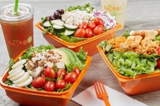 Salad and Go salad and drink options