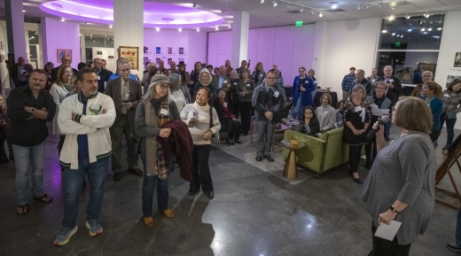 Members of The Woodlands Photography Club gathered at Glade Cultural Center Nov. 16 for the annual exhibit and contest. (Courtesy The Woodlands Photography Club)