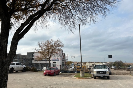 A third Round Rock location of Dutch Bros Coffee is under construction at 2630 S. A.W. Grimes Blvd., Round Rock, with plans to open in early 2023, according to a company representative. (Brooke Sjoberg/Community Impact)