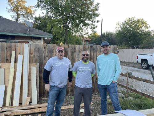 
Crews for Comal County Habitat for Humanity work on houses and other housing to provide homes for those in need in Comal County. The rising cost of living locally has the nonprofit seeking solutions for a wide range of the population. (Photos courtesy Comal County Habitat for Humanity)