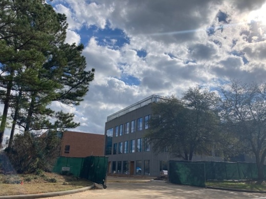 The project underway at 8800 Technology Forest Place, The Woodlands, includes the future Nurix site. (Vanessa Holt/Community Impact)
