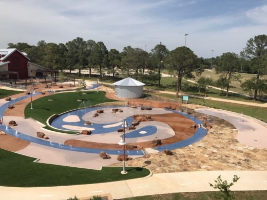 The splash pad will be protected with a fence. (Courtesy city of Highland Village)