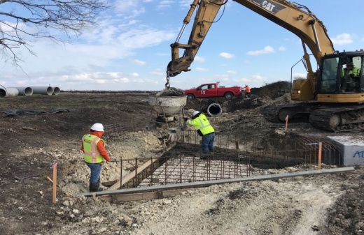 Construction has begun on the new Samsung Highway in Taylor. (Courtesy Williamson County)