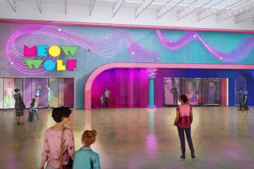 Meow Wolf's Grapevine Mills location will open at the former location of a Bed Bath & Beyond inside the mall. (Rendering courtesy Meow Wolf)