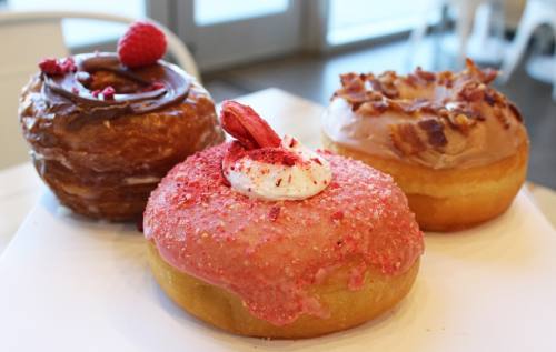 The doughnuts are made in house and range from glazed to specialty doughnuts. (Photo by Karen Chaney)