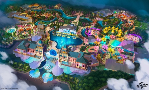 Universal Parks and Resorts announced Jan. 11 a new theme park to be located along the Dallas North Tollway in Frisco. (Rendering courtesy Universal Parks and Resorts)