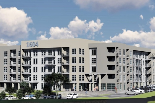 The Greyson, a 291-unit luxury apartment community, started construction between the Rogers Ranch and Deerfield neighborhoods in North San Antonio. (Rendering courtesy Carbon Cos.)