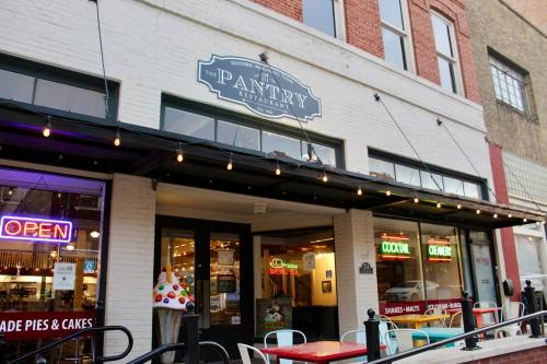 Exterior of The Pantry Restaurant in McKinney.