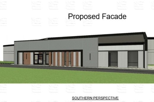 Rendering of a building