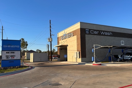 Shiner's Express Car Wash opened its second location at 23216 Kuykendahl Road, Tomball, on Jan. 9. (Lizzy Spangler/Community Impact)
