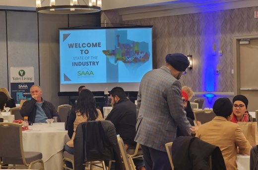 The San Antonio Apartment Association hosted a state of the industry event Jan. 31. (Jarrett Whitener/Community Impact)