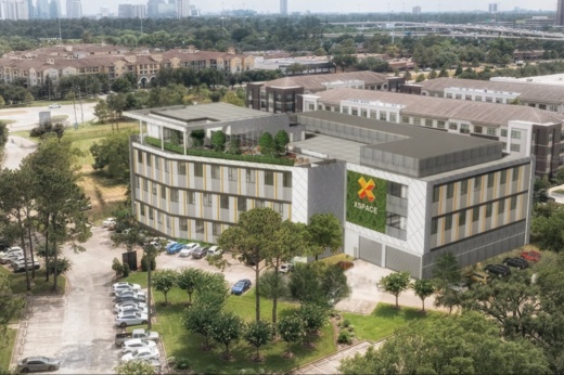 A rendering of XSpace's location in the Heights, which is currently under construction.