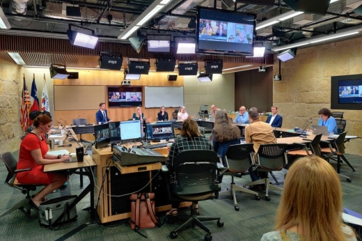 Austin Energy officials appeared before City Council on Feb. 7 for a briefing on winter weather preparations and response efforts. (Ben Thompson/Community Impact)
