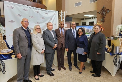 First Metropolitan Senior Apartments held a groundbreaking event Feb. 2 at 8870 W. Sam Houston Parkway N., Houston. (Courtesy First Metropolitan Church)