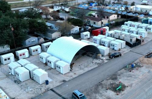 Esperanza Community is a transitional shelter complex in Southeast Austin for people experiencing homelessness. (Courtesy The Other Ones Foundation)