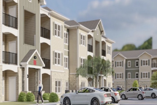 Creek Bend Apartments at North Hwy. 281 and Borgfeld Drive is one of three planned affordable multifamily communities in north San Antonio whose financing could include state housing tax credits. (Courtesy Pedcor Investments)