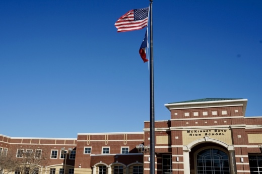 The McKinney ISD board of trustees is responsible for making all final decisions on district priorities, policies, staffing, textbooks and spending, according to MISD's website. (Riley Farrell/Community Impact)