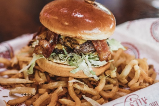 Burger and fries