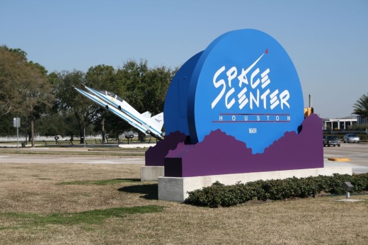 Space Center Houston Sign