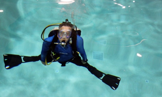 Rusty VanMeter, co-owner of Scuba Adventures is also one of the dive instructors.