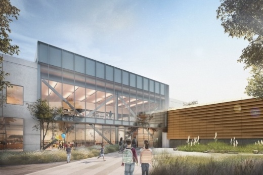 The Frisco Public Library is inviting community member to its grand opening at the former Beal Building at 8000 Dallas Parkway. (Rendering courtesy Gensler)