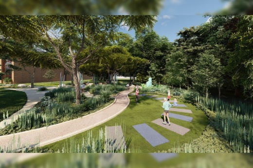 The project will have trails connecting to Live Oak's Main City Park. (Courtesy Northeast Lakeview College)