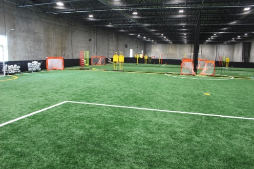 Pure Soccer offers multiple areas to train both indoors and outdoors at the 30,000-square-foot facility in Oak Ridge North. (Jessica Shorten/Community Impact)