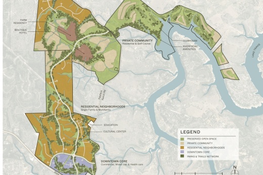 The Thomas Ranch development spans over 2,200 acres across Travis and Burnet counties in Spicewood. (Courtesy Arete Collective)