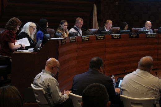 A joint meeting of Frisco's City Council and Planning and Zoning Commission approved the Universal Kids Frisco's request for a Frisco development. (Alex Reece/Community Impact)