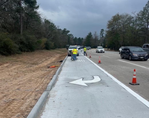 Kuykendahl Road turn lanes (Courtesy Montgomery County Precinct 3)